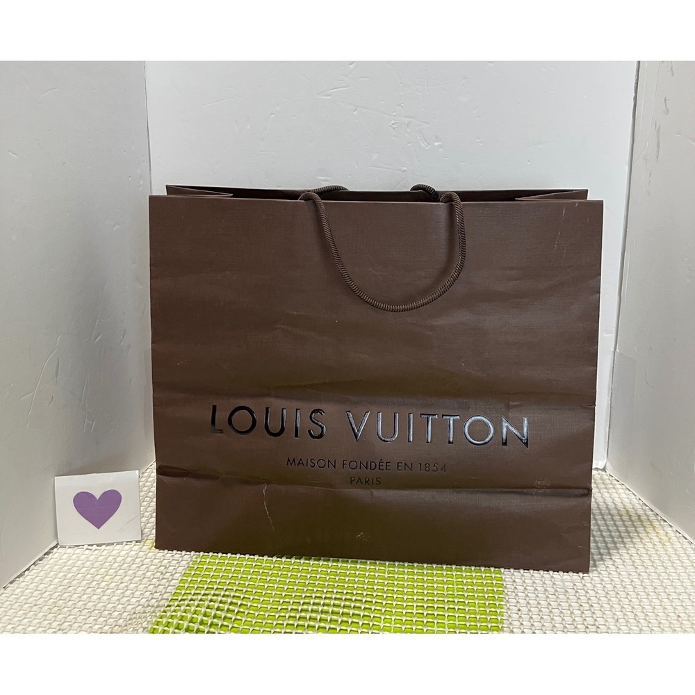 Louis Vuitton Large Brown Paper Shopping Bag GOOD